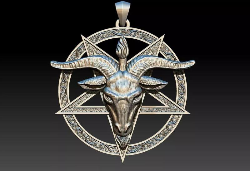 Baphomet Goat Pentagram Pendant