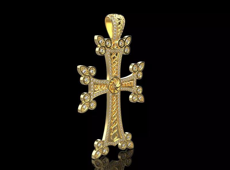 Armenian Cross Pendant 875