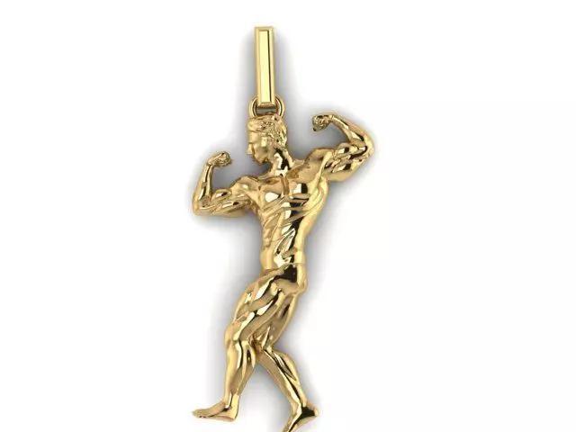 body builder pendant
