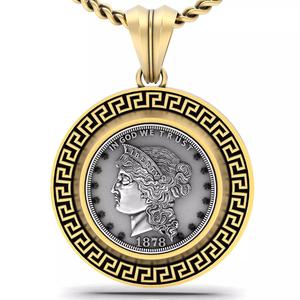 Morgan silverCoin printable jewelry pendant