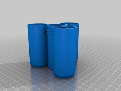 29mm rocket 3 tube fin fin can