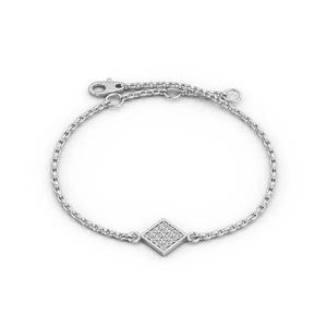 stl file silver bracelet with diamonds