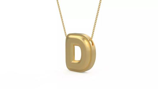 Model 1187 D Initial Letters Charm Balloon 20mm