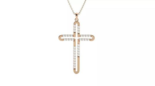 Jesus Holy Cross Pendant 3dm stl renders details