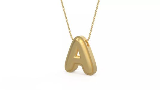 Model 1184 A Initial Letters Charm Balloon 20mm