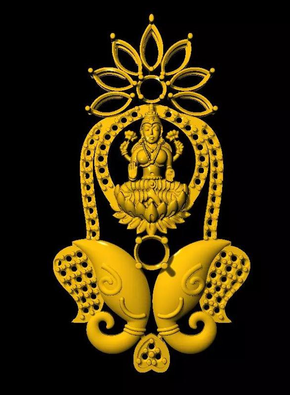 Sidepiece lord ganesha in form of elephant