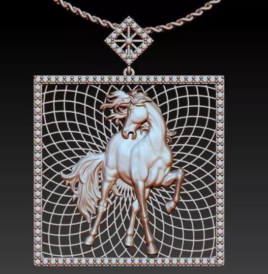 hours pendant Sculpture jewelry gold