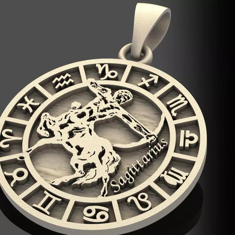Sagittarius zodiac pendant