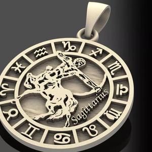 Sagittarius zodiac pendant