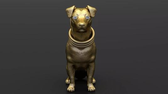 DOG ANIMAL PENDANT 3D PRINTABLE MODEL