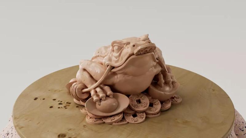 Rana de la fortuna - Escultura