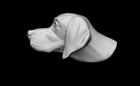 Pointer bas relief pendant