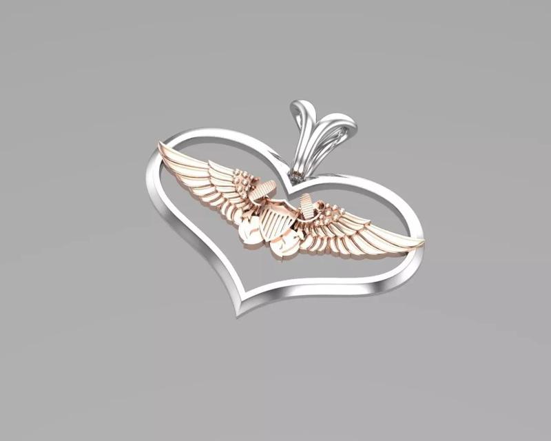 Heart Wings pendant