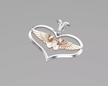 Heart Wings pendant