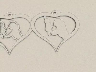 Heart mother and child