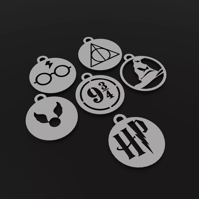 Harry Potter Keychains and Pendants - Fan Art STL Collection