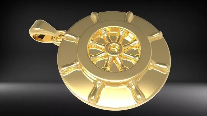 Ship Wheel Pendant necklace charm Bracelet Jewelry