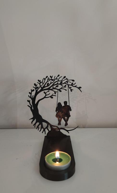 Candle holder - love