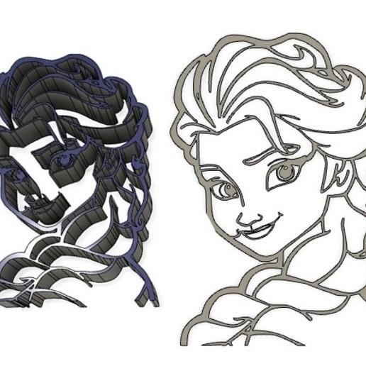 The Snow Queen cookie cutter - Disney