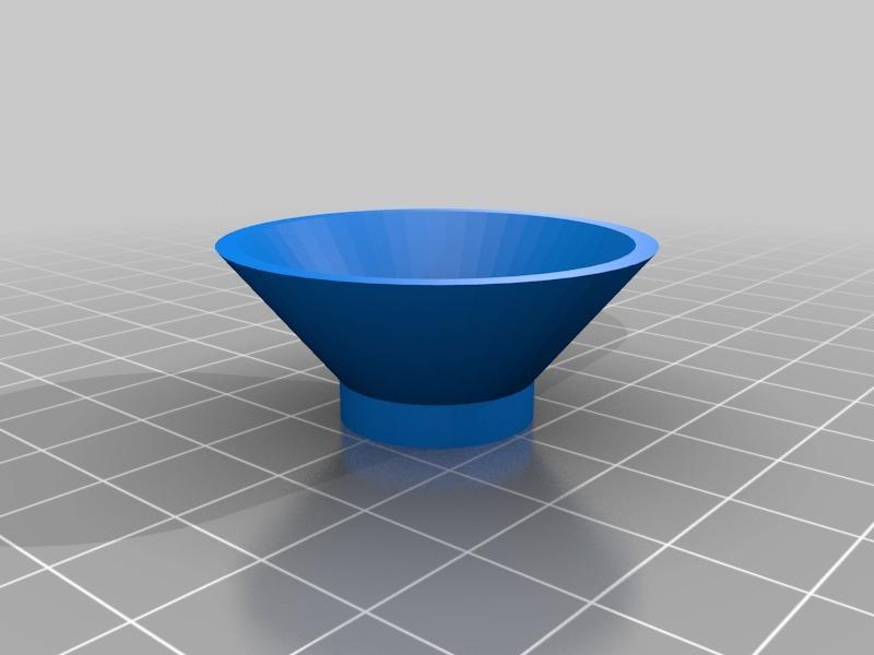 Nano aquarium feeding funnel