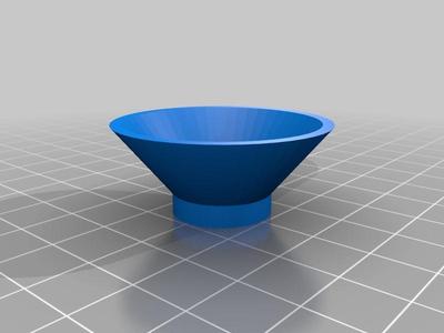 Nano aquarium feeding funnel