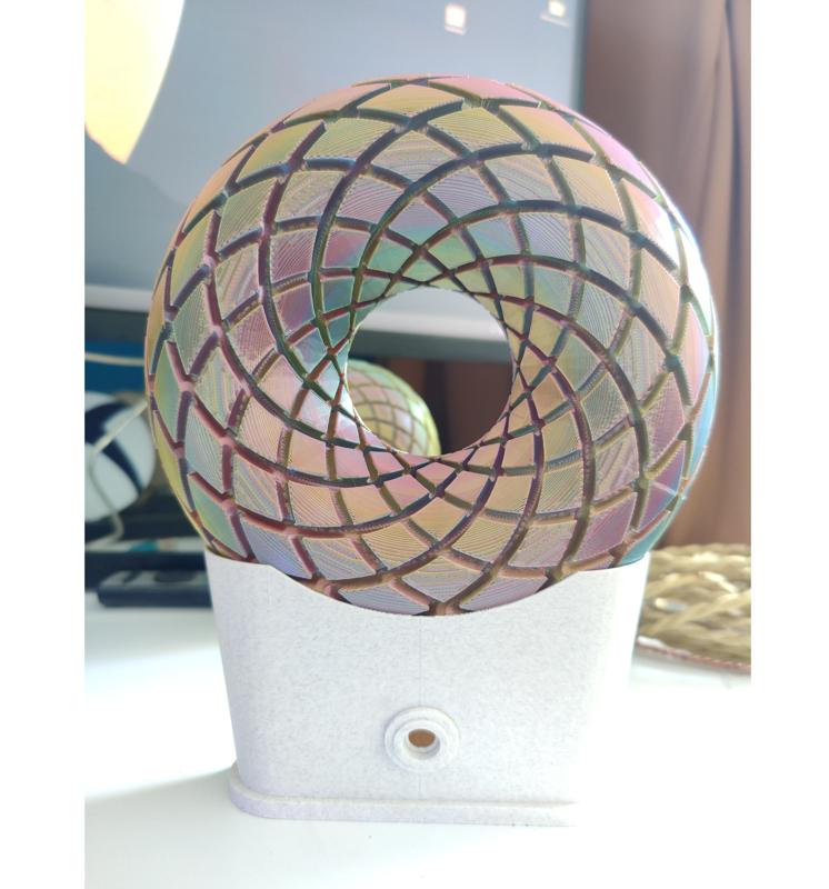 BASE Rodin Coil Torus .STL 185mm. x 65mm. Diameter | iToroid Vortex Wave Field Generator | PEMF Coil |