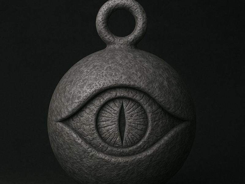 Kurama Eye truth seeker orb double sided necklace