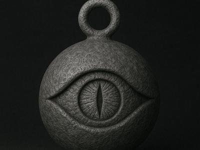 Kurama Eye truth seeker orb double sided necklace
