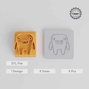 Small Eyes Monster Stamp Set, 5 Sizes, Cute Cartoon Character for Clay, Cookies & Fondant PRODUCT_3166