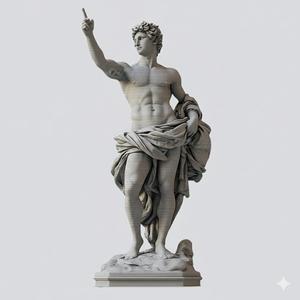 Apollo’s Gesture – Classical Marble Statue