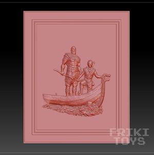 God of War Bas Relief Design - GOW - FrikiToys