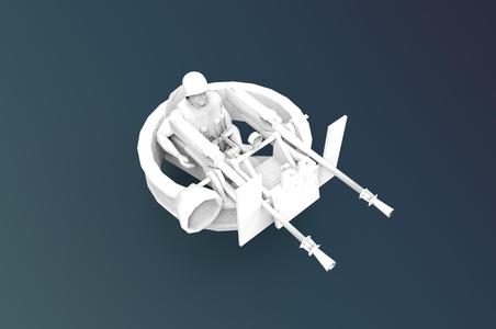 Ship Machinegun With Army