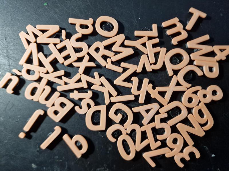 Magnet alphabet