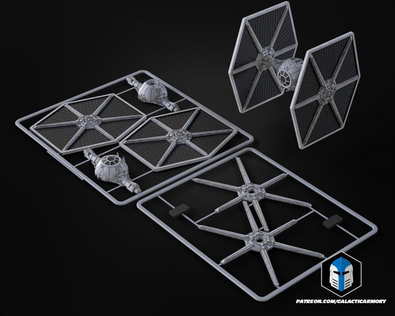 Tie Fighter Vehicle Kit Card - 3D Print Files