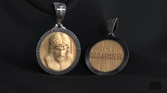 Jesus Pendant 3D Model