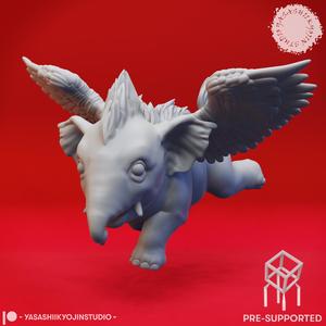 Hollyphant - Flying - Tabletop Miniature (Pre-Supported)