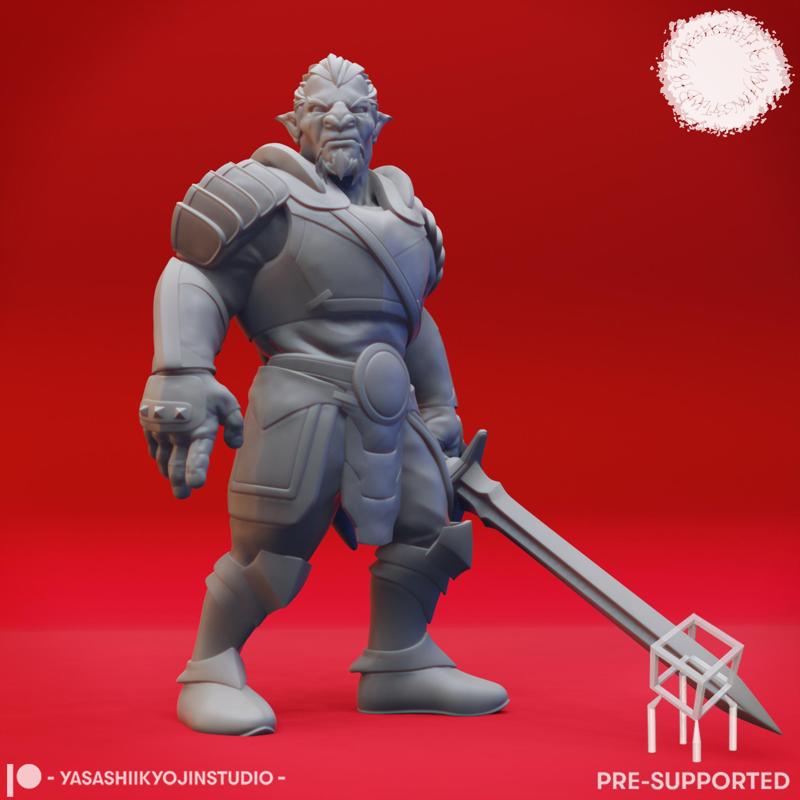 Hobgoblin - Swordsmen - Tabletop Miniature (Pre-Supported STL)