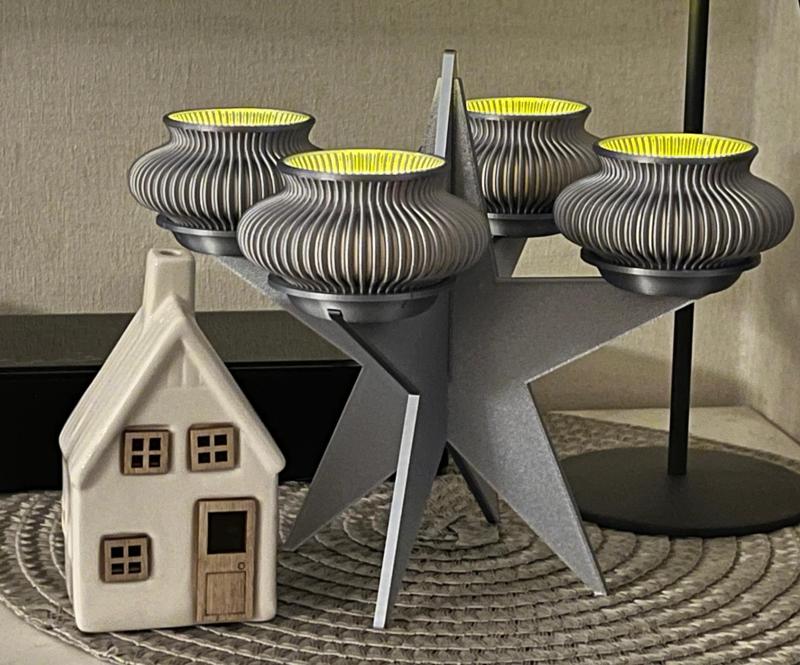 Advent Wreath - Christmas Light - Mood Candle