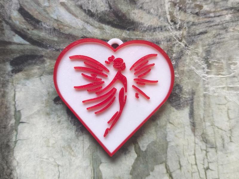 Heart Fairy Keychain