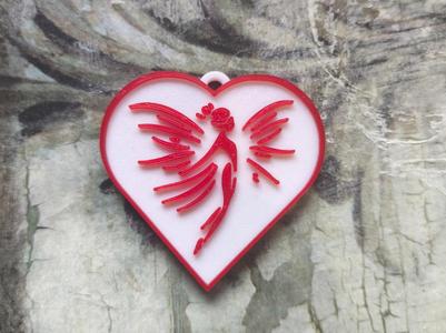 Heart Fairy Keychain