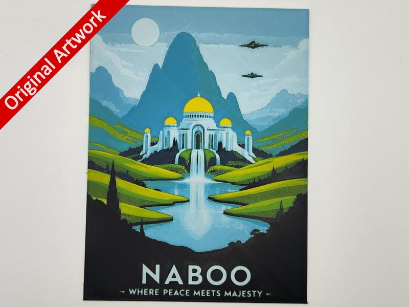 Naboo travel poster Star Wars - hueforge