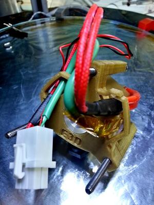 E3D versions 5 & 6 Bowden (groovemount) Hot End Mounting Plates for Rostock MAX & Orion