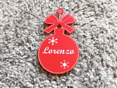 Christmas tree ornament - editable name
