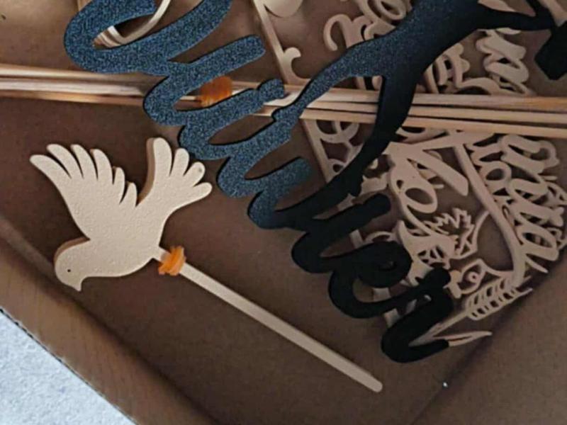 Miniature toppers, mini portions, communion, christening