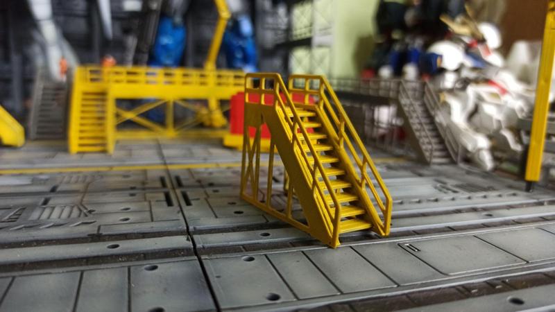 Simple stairs for gundam base diorama