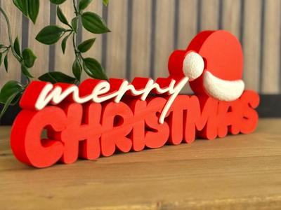 Merry Christmas Decorative Lettering