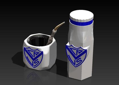 SET MATERO VELEZ SARSFIELD - SACA-POLVILLO Y MATE