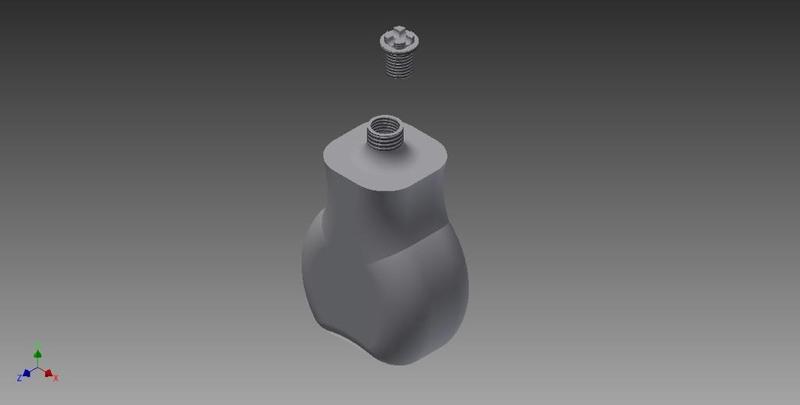 My first bottle with screw on cap.