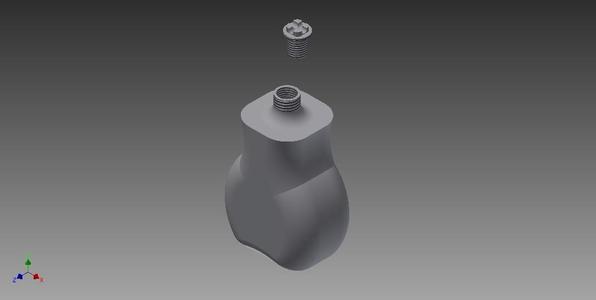 My first bottle with screw on cap.