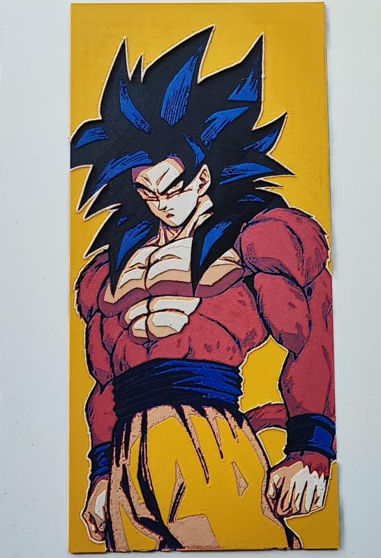 "Dragon Ball Z 3D Box - Goku Super Saiyan 4".